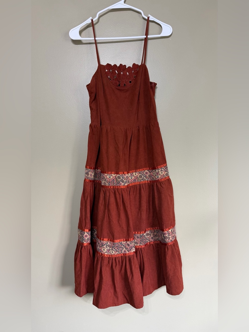 Vintage 1970’s Joseph Ribkoff Bohemian Prairie Midi Dress